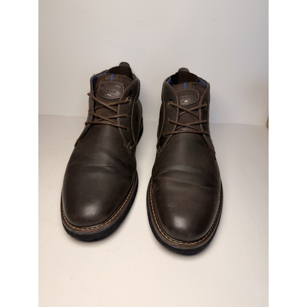 Nunn Bush Men's Otto Plain Toe Chukka Boots Brown Comfort Gel Size 10M 81272-200